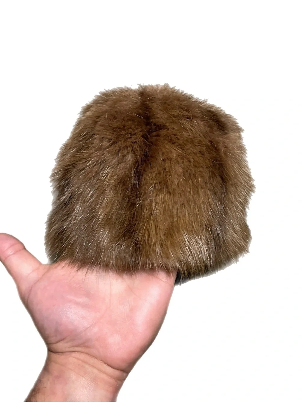 Vintage 70s Coyote Fur Crossack Hat